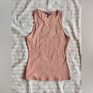 WHBM FORME Ribbed Tank Top in Mauve Blush – Size Large